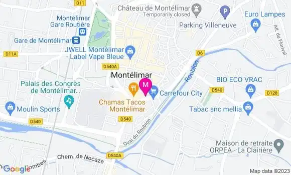 Localisation Restaurant Grill Le Grillon