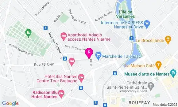 Localisation Restaurant  La Fourchette du Marché