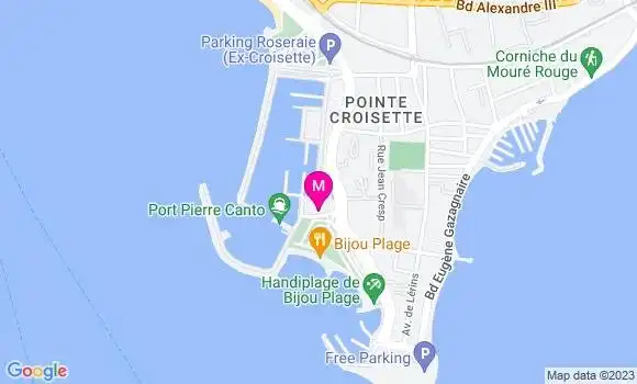 Localisation Restaurant  Le Croisette