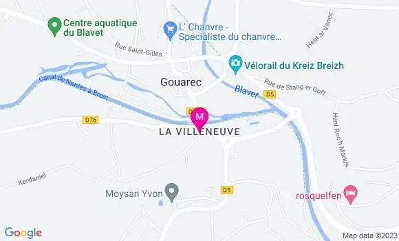 Localisation Restaurant  Le Bout du Pont