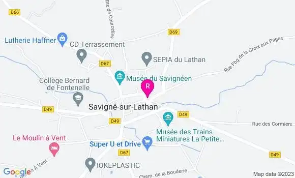Localisation Pizzeria O Saveurs du Temps