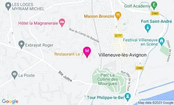Localisation Restaurant  Le 7