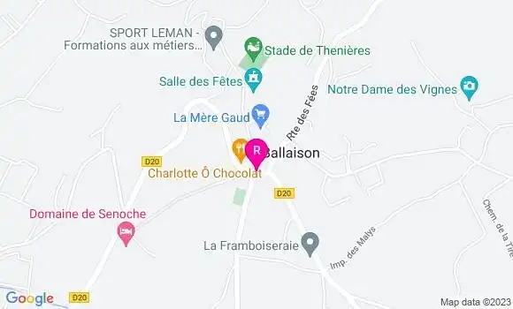 Localisation Restaurant  Chez Lorette