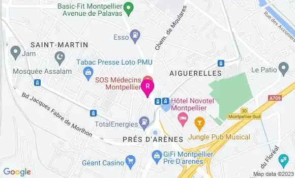 Localisation Restaurant  L