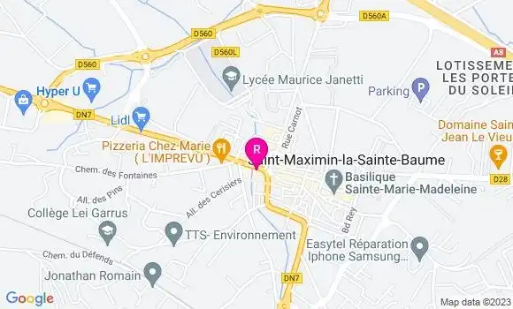 Localisation Restaurant  Côté Jardin