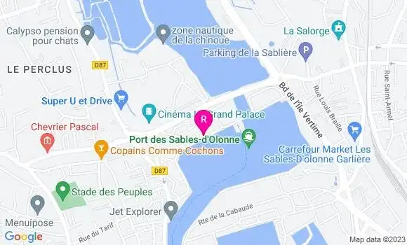 Localisation Restaurant  Le P