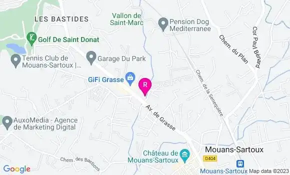 Localisation Restaurant  Le Cabanon de l