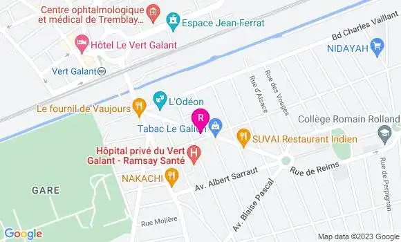Localisation Restaurant  Ali Baba