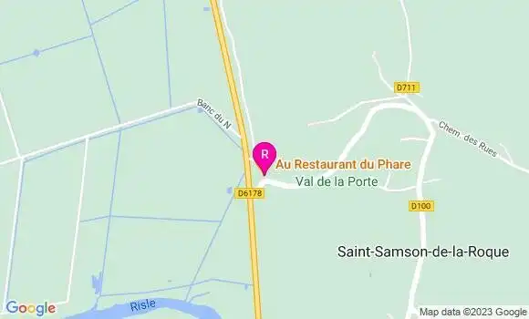 Localisation Au Restaurant du Phare