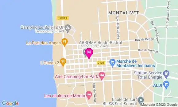Localisation Restaurant Lounge Le Bambou