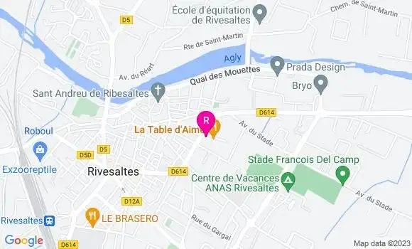 Localisation Restaurant  La Table d