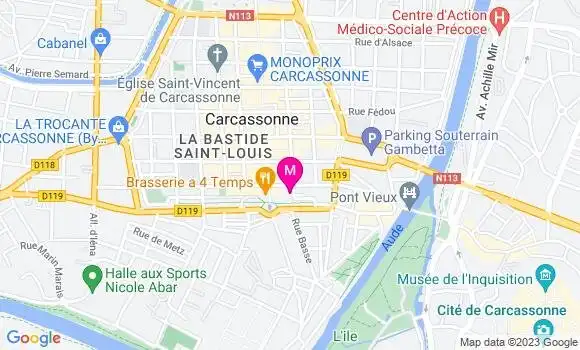 Localisation La Brasserie des Platanes