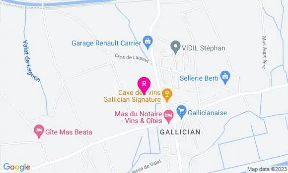 Localisation Restaurant  La Maison Familiale de Camargue