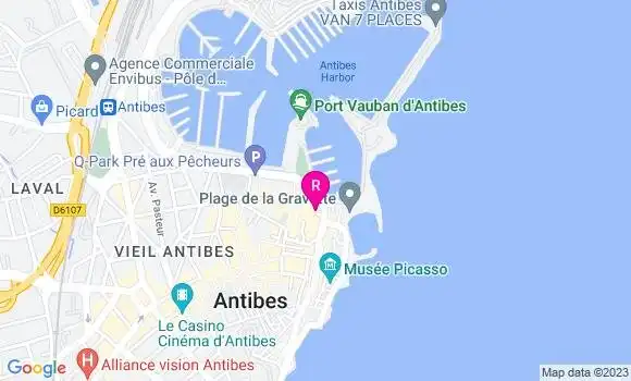 Localisation Restaurant de la Gravette