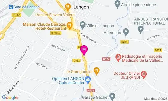 Localisation Restaurant  Le Langonnais