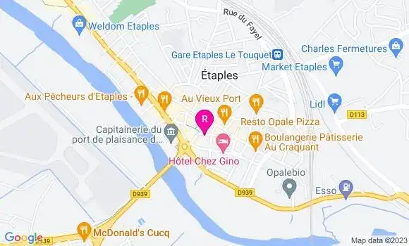 Localisation Restaurant  Au Vieux Port