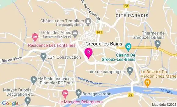 Localisation Restaurant  Les Oliviers