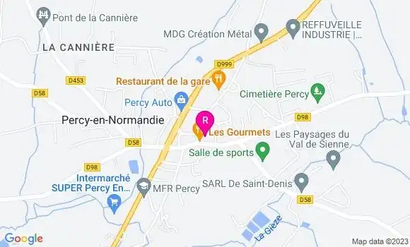 Localisation Restaurant  Les Gourmets