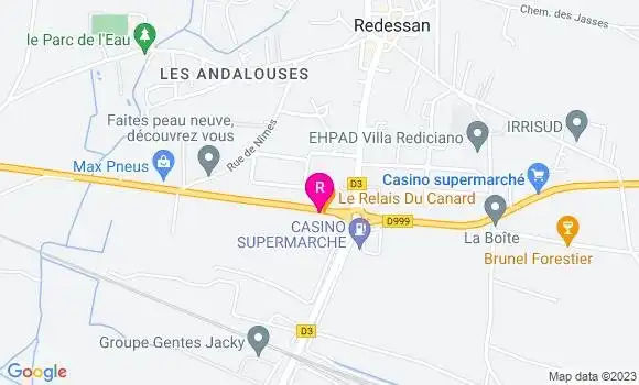 Localisation Restaurant  Le Relais du Canard