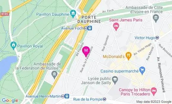 Localisation Restaurant  Le Zinc du 16