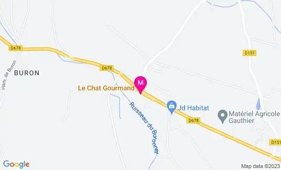 Localisation Restaurant  Le Chat Gourmand