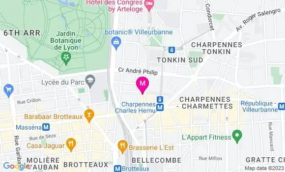 Localisation Restaurant  Kfé Thiers