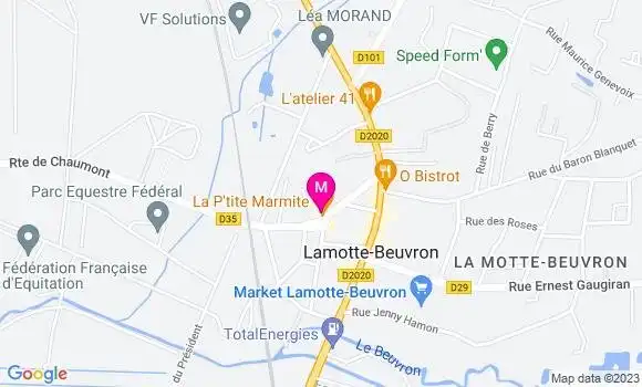 Localisation Restaurant  La P