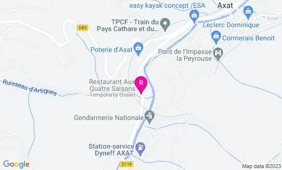 Localisation Restaurant  Aux Quatre Saisons