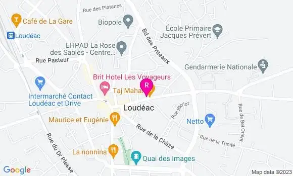 Localisation Crêperie Notre Dame
