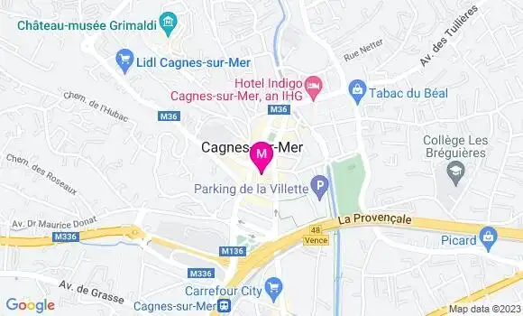 Localisation Brasserie des Halles