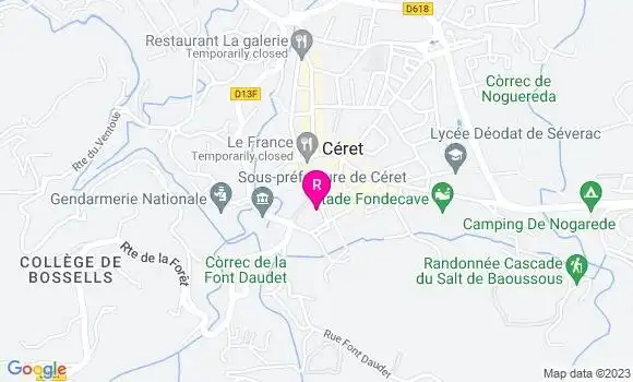 Localisation Restaurant Bar Dal