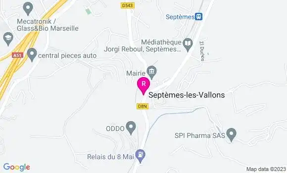 Localisation Restaurant les Sept Themes