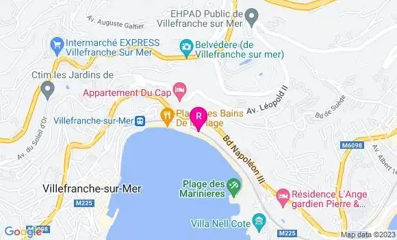 Localisation Restaurant Bar La Voile Bleue
