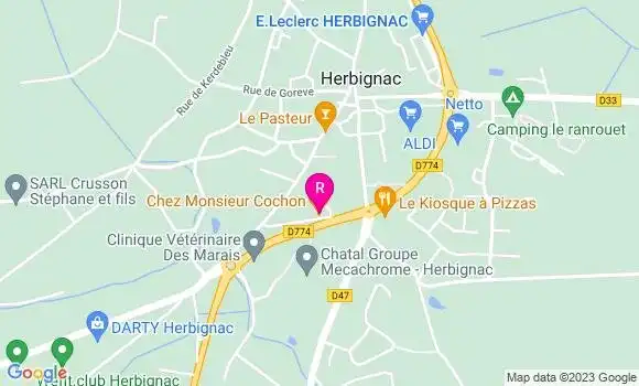 Localisation Restaurant  Chez Monsieur Cochon
