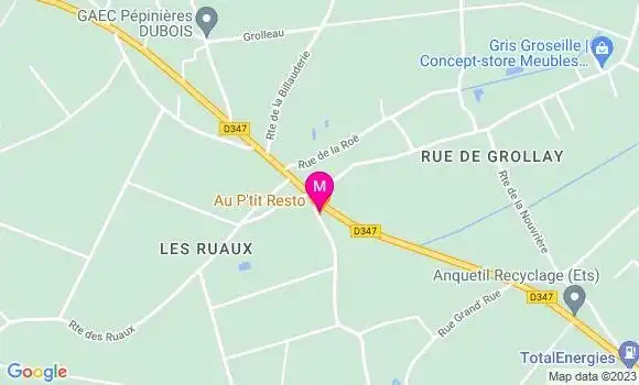 Localisation Restaurant  Au P