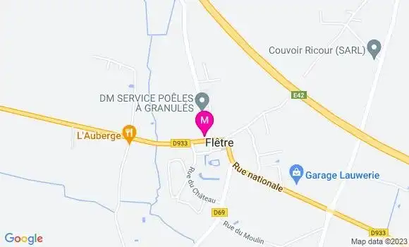 Localisation Restaurant  Café de la Mairie