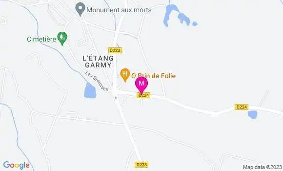 Localisation Restaurant  O Brin de Folie