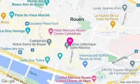 Localisation Auberge Saint Maclou