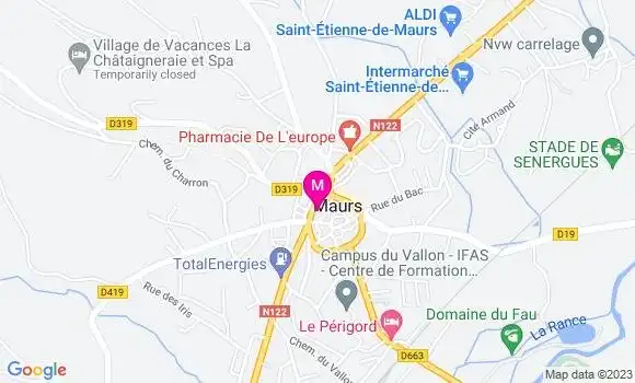Localisation Restaurant  Le Parisien