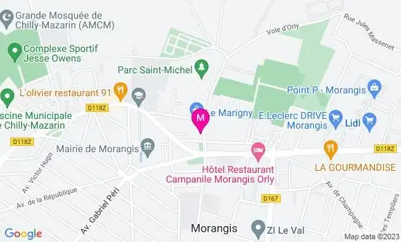 Localisation Restaurant Italien Cap Sud