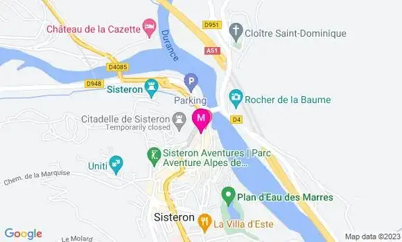 Localisation Restaurant  Au Romarin