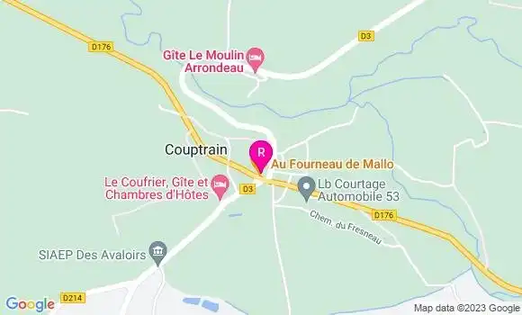 Localisation Restaurant  Au Fourneau de Mallo