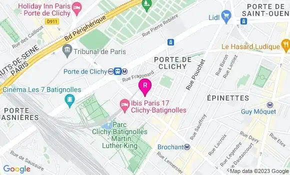 Localisation Restaurant des Deux Gares