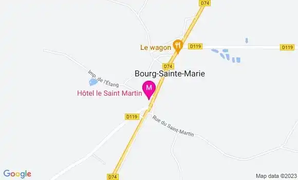 Localisation Restaurant Hôtel Le Saint Martin