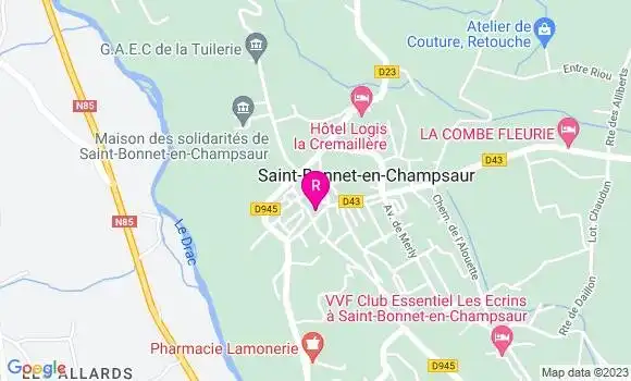 Localisation Auberge de Marie