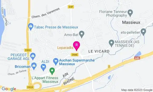 Localisation Restaurant  Le Paradis