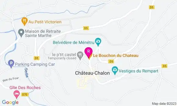 Localisation Restaurant  Le Bouchon du Chateau
