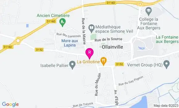 Localisation Auberge du Moulin