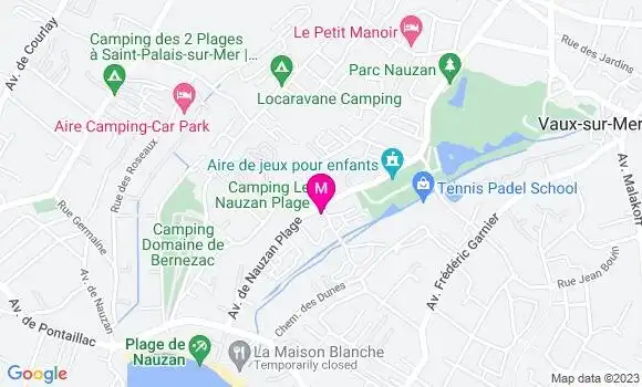 Localisation Restaurant  Camping le Nauzan