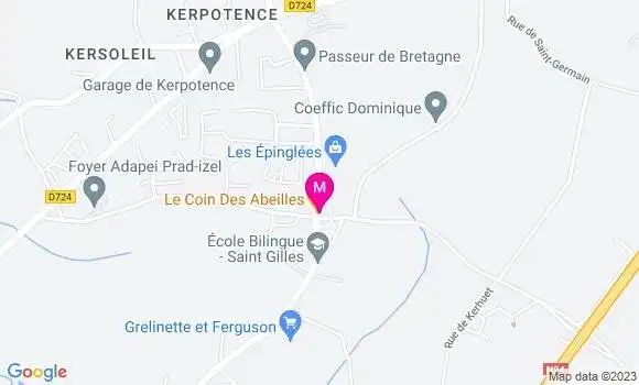 Localisation Restaurant  Le Coin des Abeilles